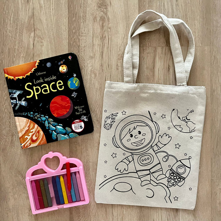 Little Space Explorer Tote Bag | DIY Activity | Birthday Return Gift | Eco-Friendly