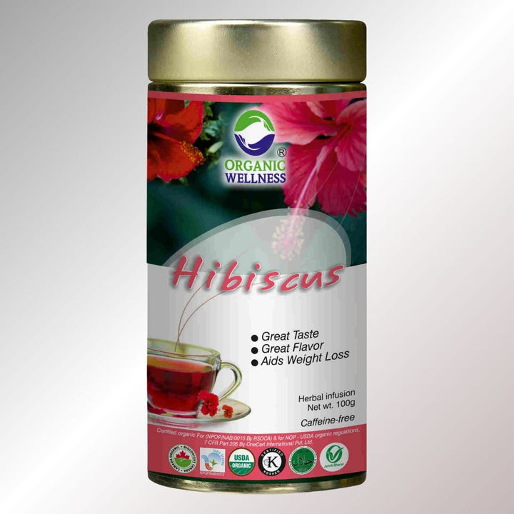 Blossom Hibiscus | Anti-Oxidant Rich | Organic Caffeine-Free Drink | 100 GM Tin Pack