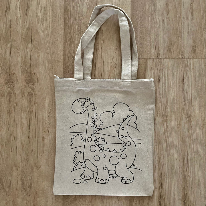 Little Dinosaur Tote Bag | DIY Activity | Birthday Return Gift | Eco-Friendly