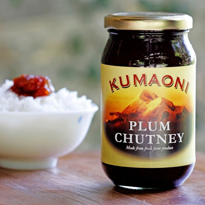 Fresh Plum Chutney | Great Condiment for Tangy Flavour | Himalayan Farm Produce | Organic & Pure | 250 GM Bottle