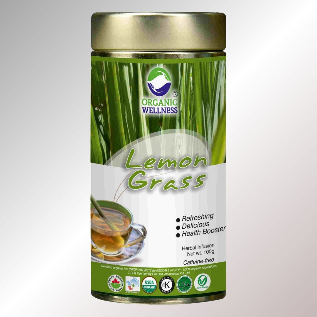 Blossom Lemongrass | Refreshing & Organic Caffeine-Free Drink | 100 GM Tin Pack