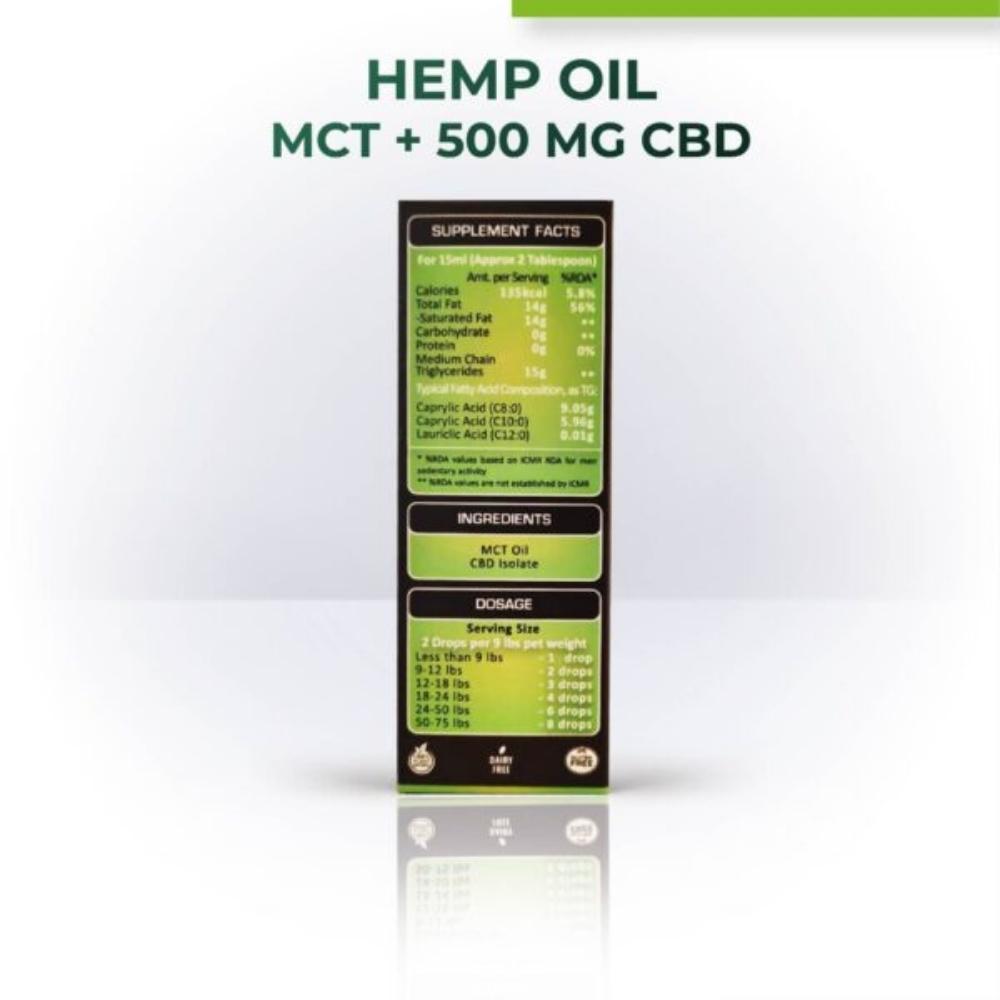 Hemp Seed Oil For Pets | For Dogs and Cats | Pain Relief & Health Management | 30 ML