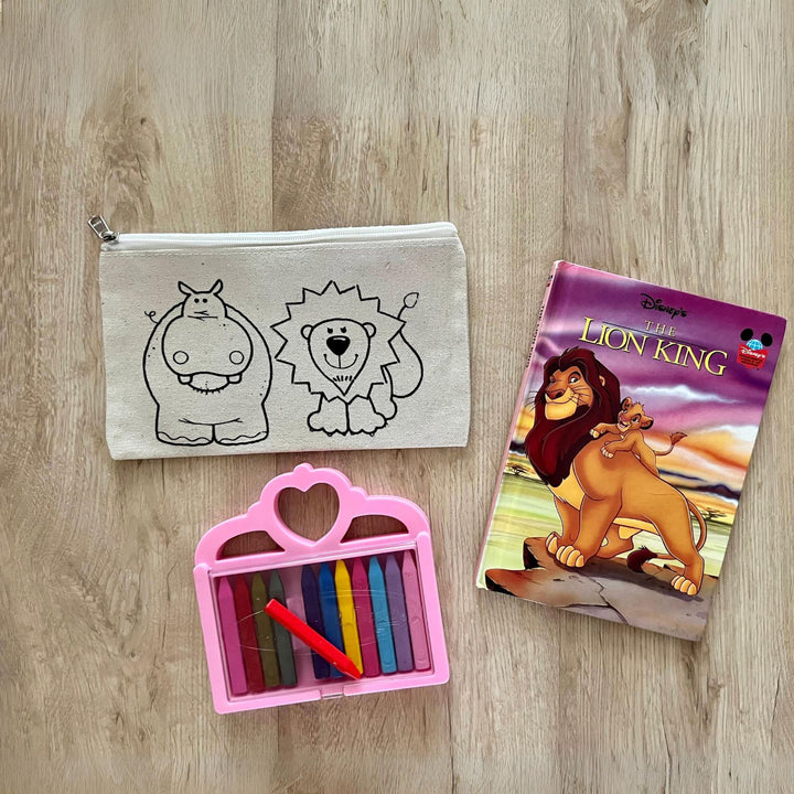 Lion & Hippo Pouch Bag | DIY Activity | Birthday Return Gift | Eco-Friendly