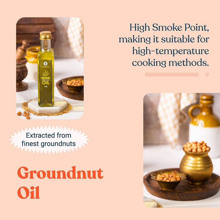 Woodpressed Kachi Ghani Groundnut Oil | 100% Natural | No Preservatives