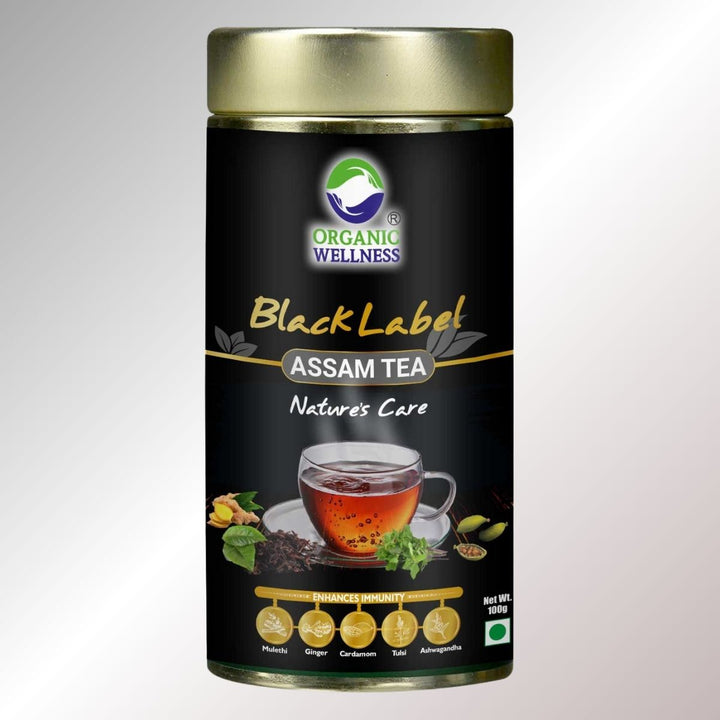 Assam Black Label Tea | 100% Natural & Organic Ingredients | 100 GM Tin Pack