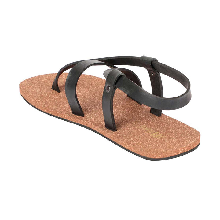 Solo-Strap Waterproof Cork Brown Sandals | Flats for Men | Vegan Wear