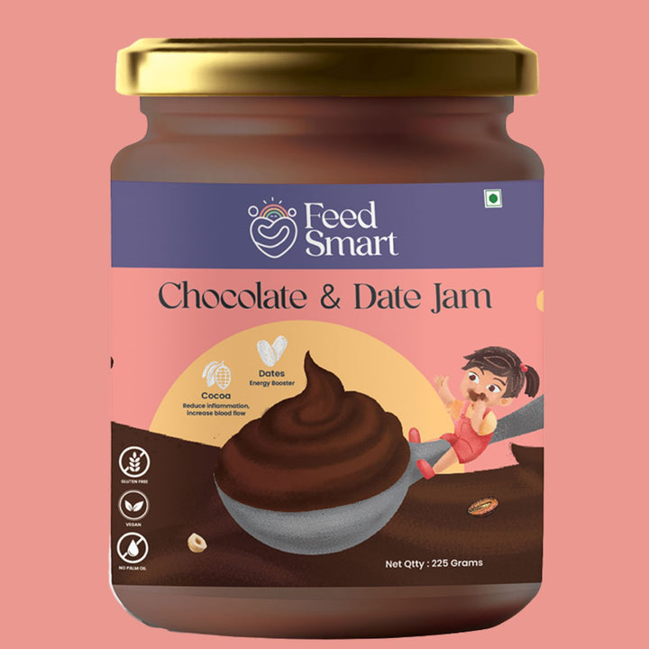 Chocolate And Date Jam | Vegan | Pure Dates-No Sugar-No Artificial Colours or Flavours