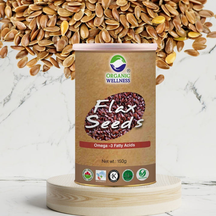 Organic Flax (Alsi) Seeds | Natural | Nutty Flavour | Lowers LDL | Rich In omega-3 | 150 GM