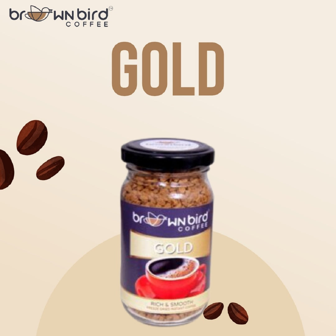 Gold Instant Coffee | Medium Roast | Freeze Dried | No Added Sugar & Colour