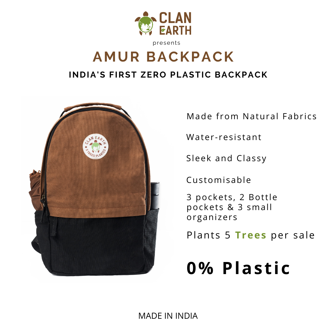 Amur Backpack | Lap Top Bag | Multiple Pockets | Unisex | Travel-Friendly