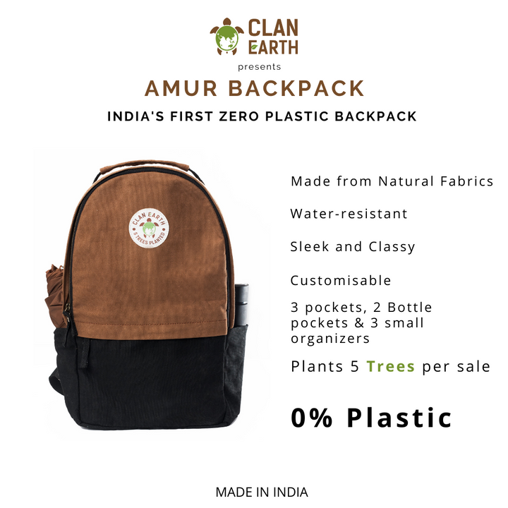 Amur Backpack | Lap Top Bag | Multiple Pockets | Unisex | Travel-Friendly