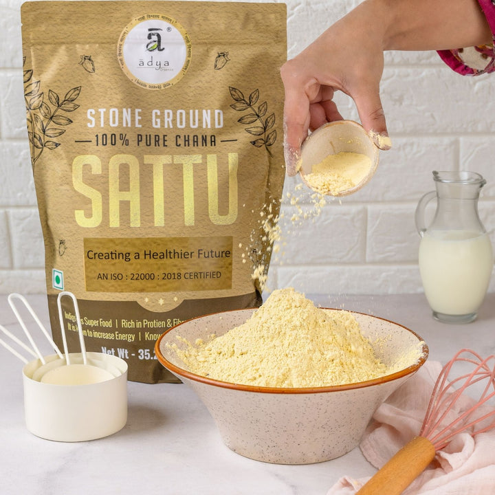 Sattu | Roasted Channa Flour | Gluten Free | Protein Rich Healthy Powder