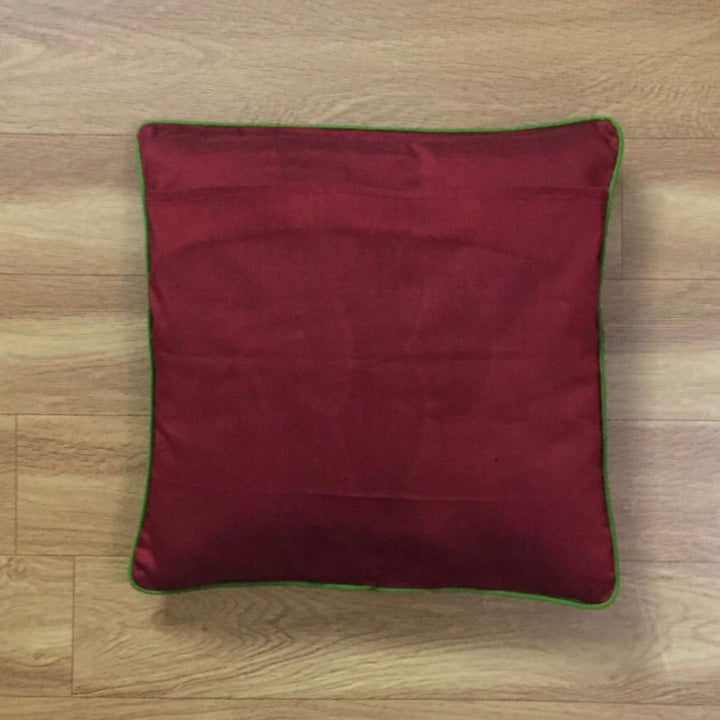 Tri-coloured Organza Cushion cover | Hand-Crafted | 16" x 16"