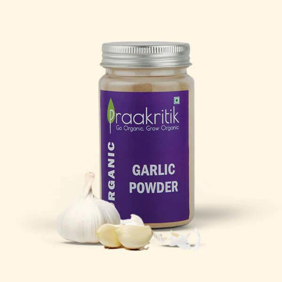 Organic Garlic Powder | 100% Pure | Aromatic | Intense Taste | Anti-Bacterial | 100 GM