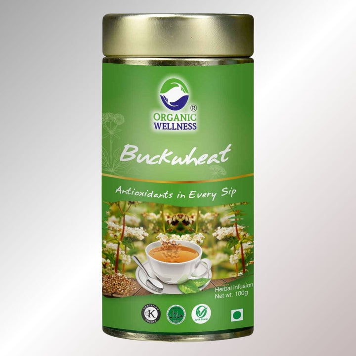 Buckwheat Tea | Anti-Oxidant Rich | Organic | Caffeine-Free | 100 GM Tin Pack