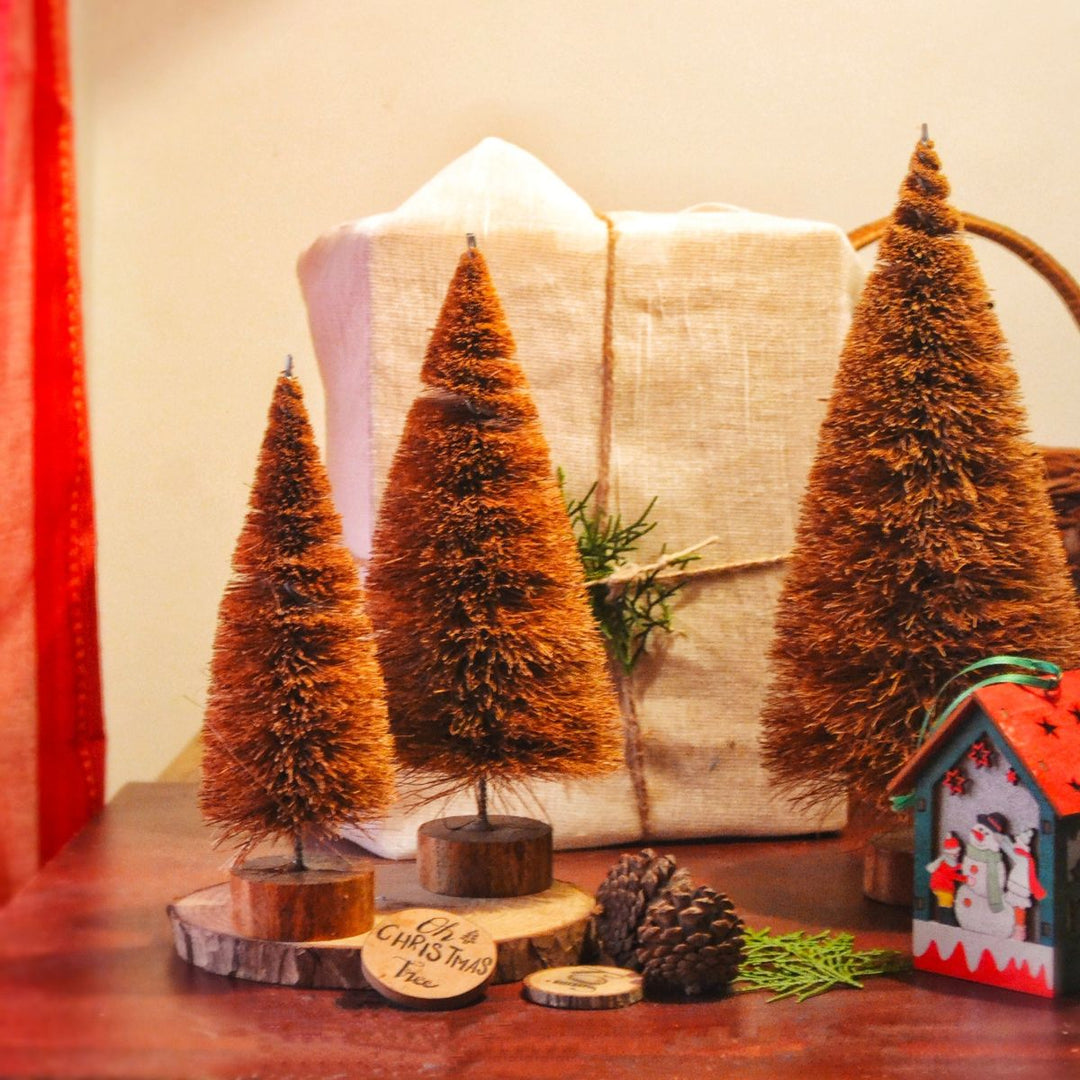 Upcycled Coconut Coir Christmas Tree | Handcrafted | Sustainable Celebration