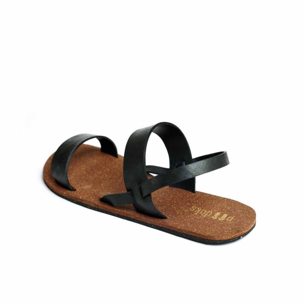 Black Sade Sandals For Women | Long Lasting | Aesthetic Minimal Design