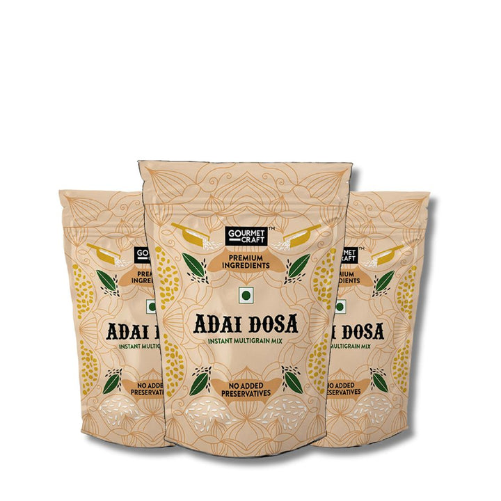 Adai Dosa Mix | Protein Rich | Health-Taste Combo | Preservatives Free | Pack of 3 | 750 GM