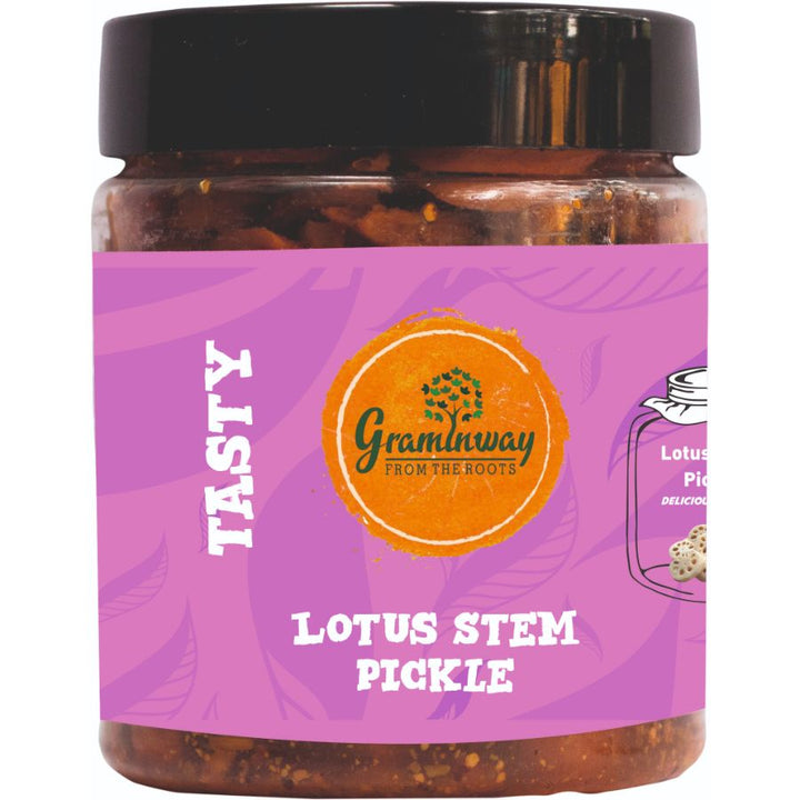 Lotus Stem Kamal Kakri Pickle | A Healthful & Tasteful Condiment | Bottle of 200 GM