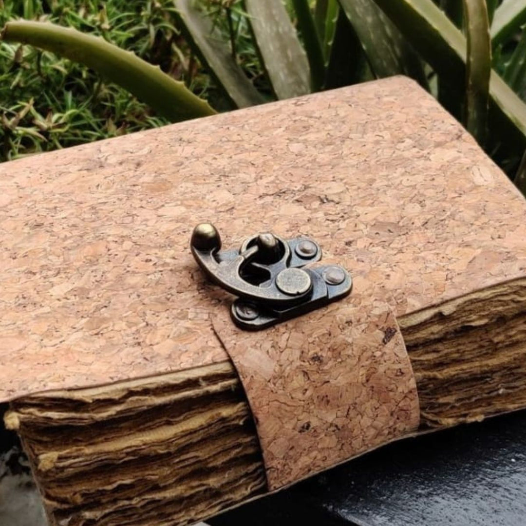 Handmade Cork & Recycled Paper Journal | Eco-Friendly | Sustainable | Jumbo