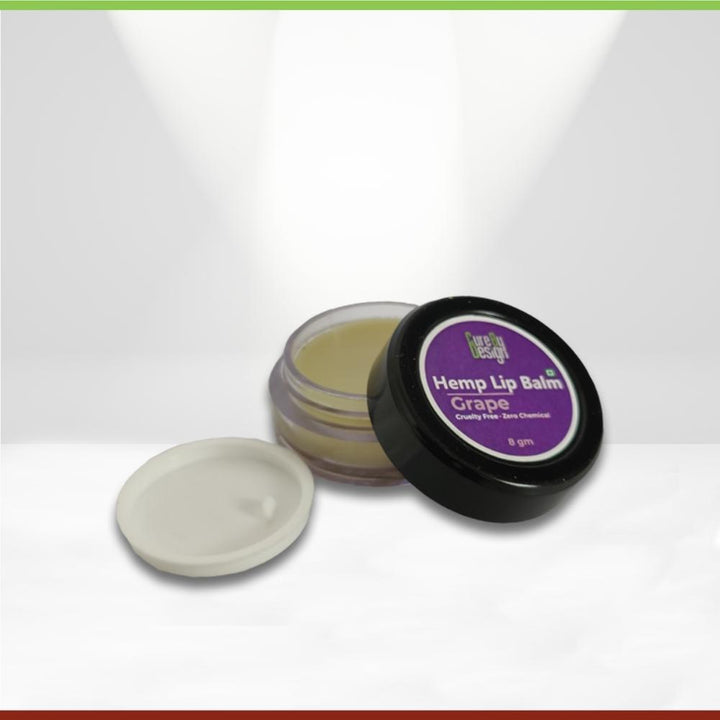 Hemp Lip Balm Grape | Hydrating | Plant Based | Zero Chemicals | 8 GM