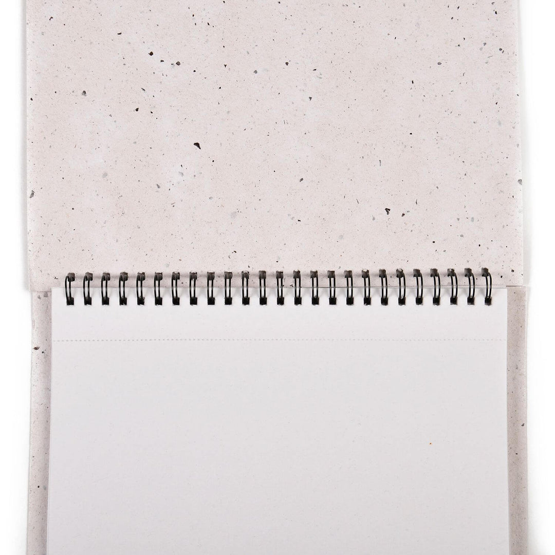 Handmade Paper Sketch Book | Acid-Free & Tree-Free Paper | 13" x 9" White