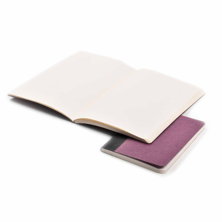 Dark Mauve Unruled Note Book | Tree-Free Cotton Rag Paper | Set Of 2