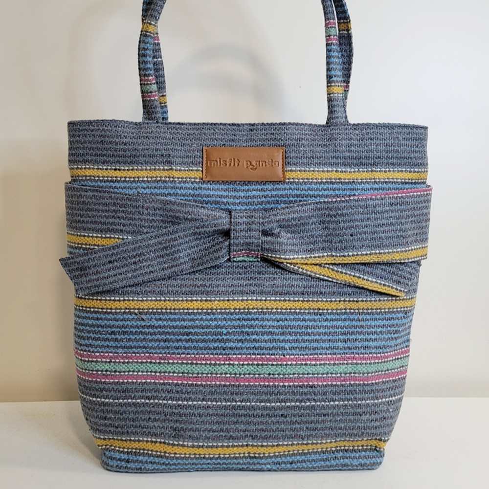 Multi-Colour Tote Bag | Hand-Crafted in Khes Fabric | Suave Look