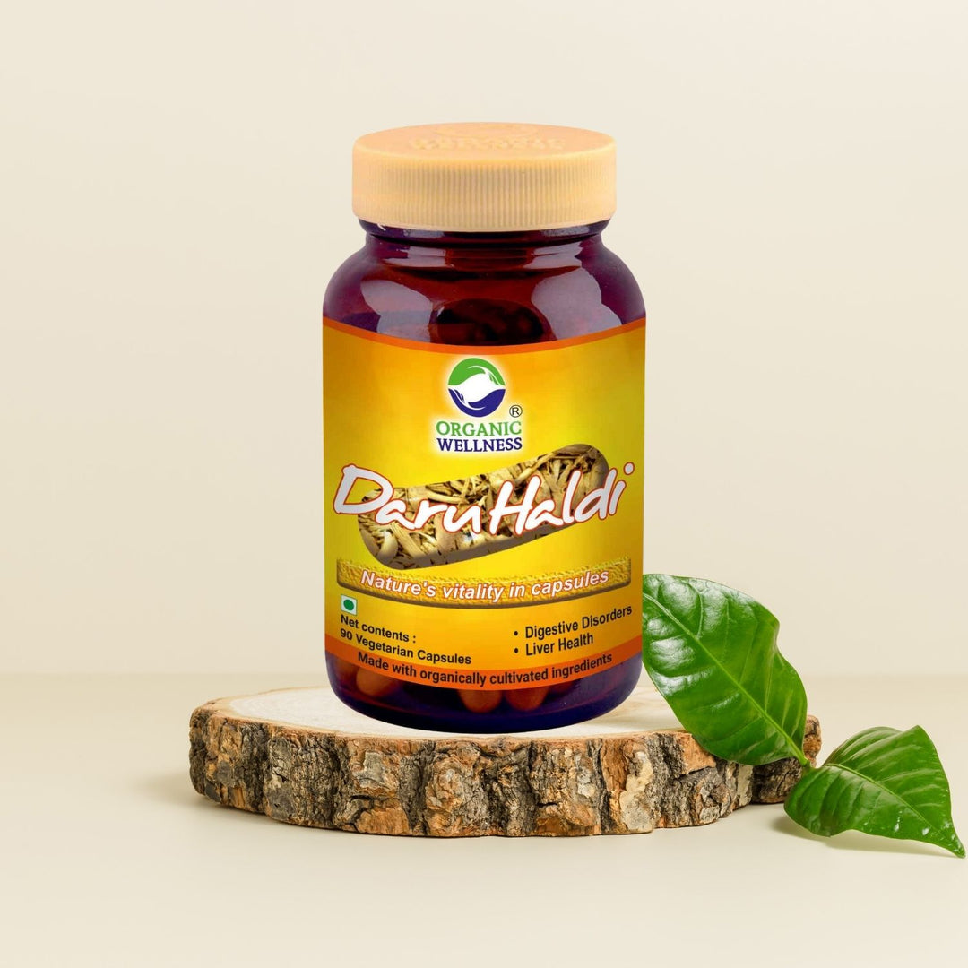 Daru Haldi Supplements | Certified Organic | 100 % Vegan | Digestive Disorders |  Rich in Antioxidants | 90 Capsules