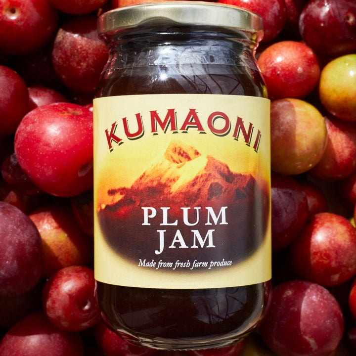 Fresh Farm Red Plum Jam | Natural & Organic | 250 GM Bottle | Authentic Himalayan Produce 