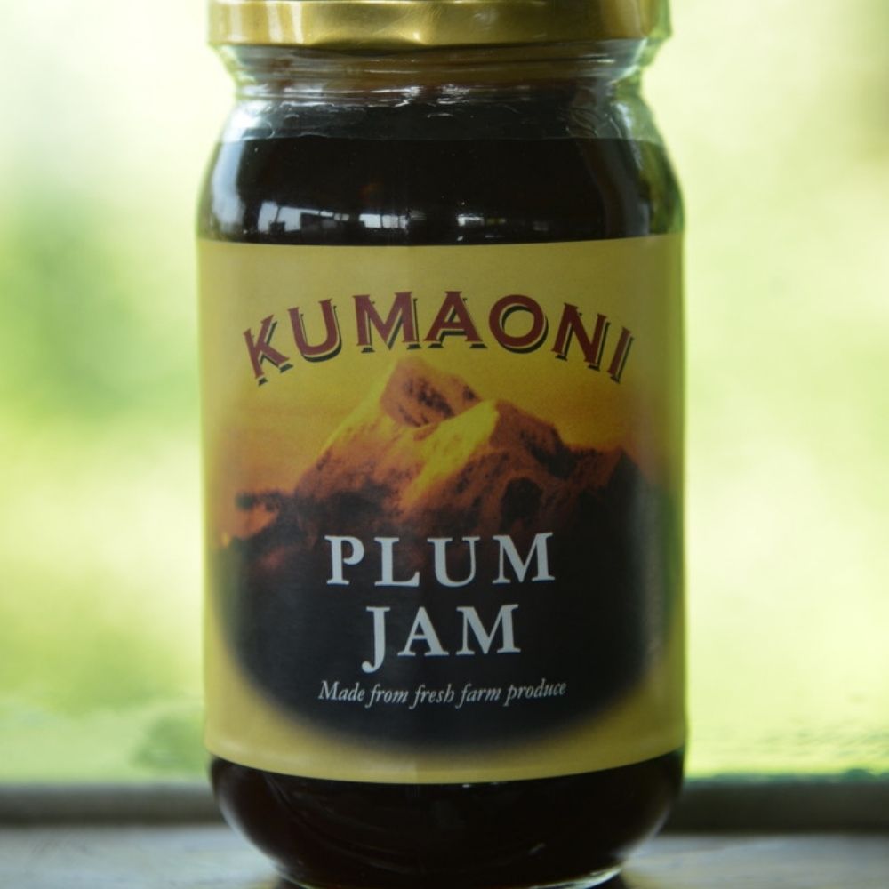 Fresh Farm Red Plum Jam | Natural & Organic | 250 GM Bottle | Authentic Himalayan Produce 