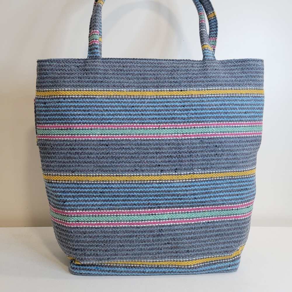 Multi-Colour Tote Bag | Hand-Crafted in Khes Fabric | Suave Look