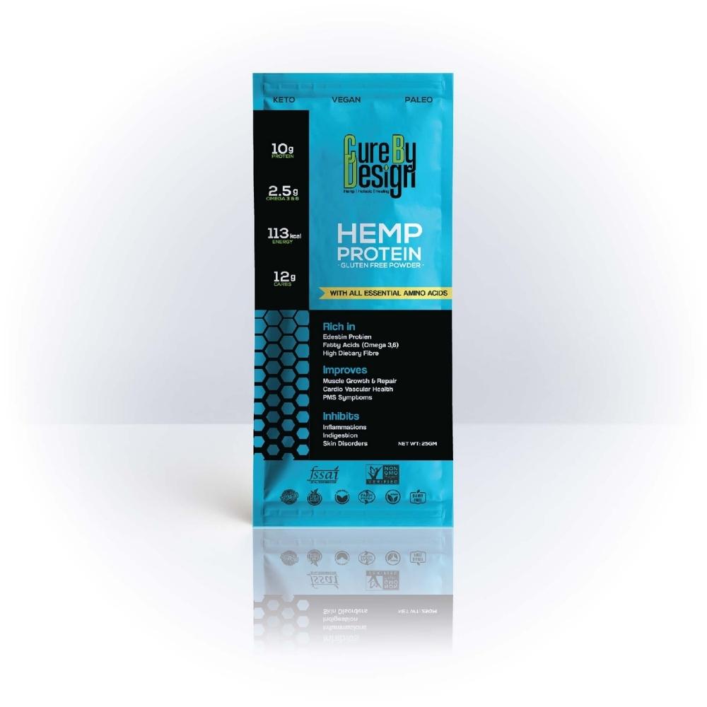 Hemp Protein Powder | Edestin Protein | Natural | Vegan | Gluten Free | 25 GM