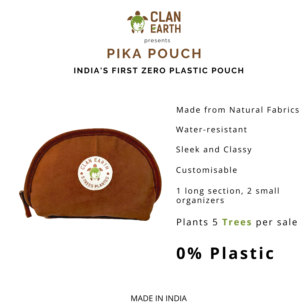 Pika Pouch | Super Organiser | Sturdy Vegan & Plastic Free | Quirky Design