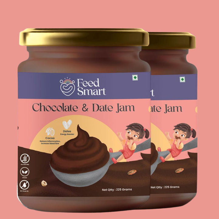 Chocolate And Date Jam | Vegan | Pure Dates-No Sugar-No Artificial Colours or Flavours