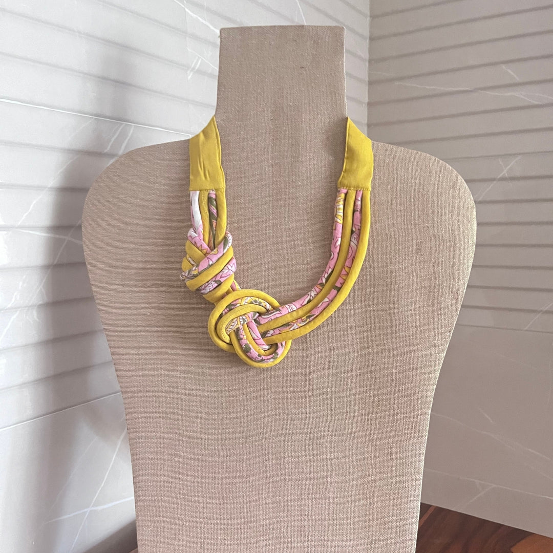 Modern Neckpiece For Women | Exquisite Design | Handcrafted Fabric Jewelry | Unique