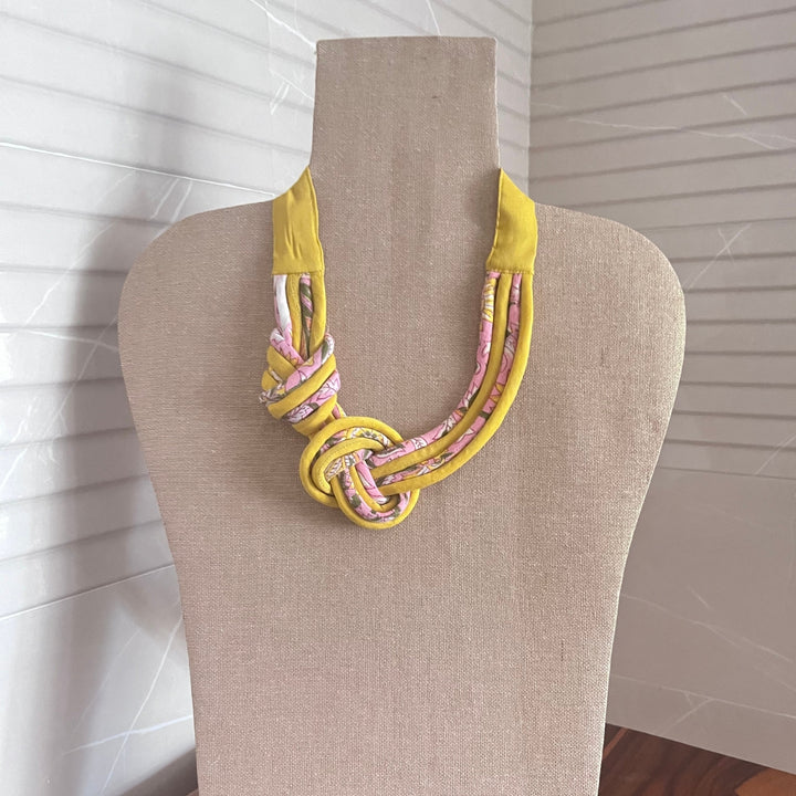 Modern Neckpiece For Women | Exquisite Design | Handcrafted Fabric Jewelry | Unique