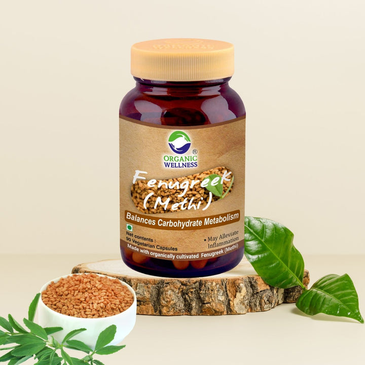 Fenugreek Supplements | Certified Organic | 100 % Vegan | Anti-Inflammatory | Digestive Health | 90 Capsules