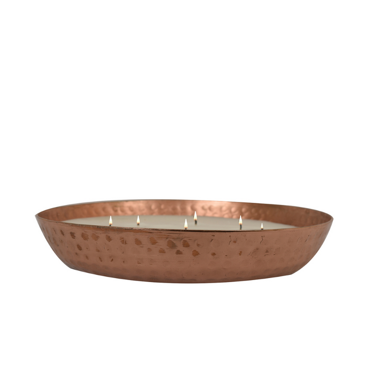 Scented Wax Filled Urli/Bowl | Festive Decor | Copper And Golden