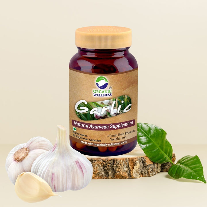 Garlic Supplements | Certified Organic | 100 % Vegan | Promote Weight Loss | Enhance Immunity | 90 Capsules