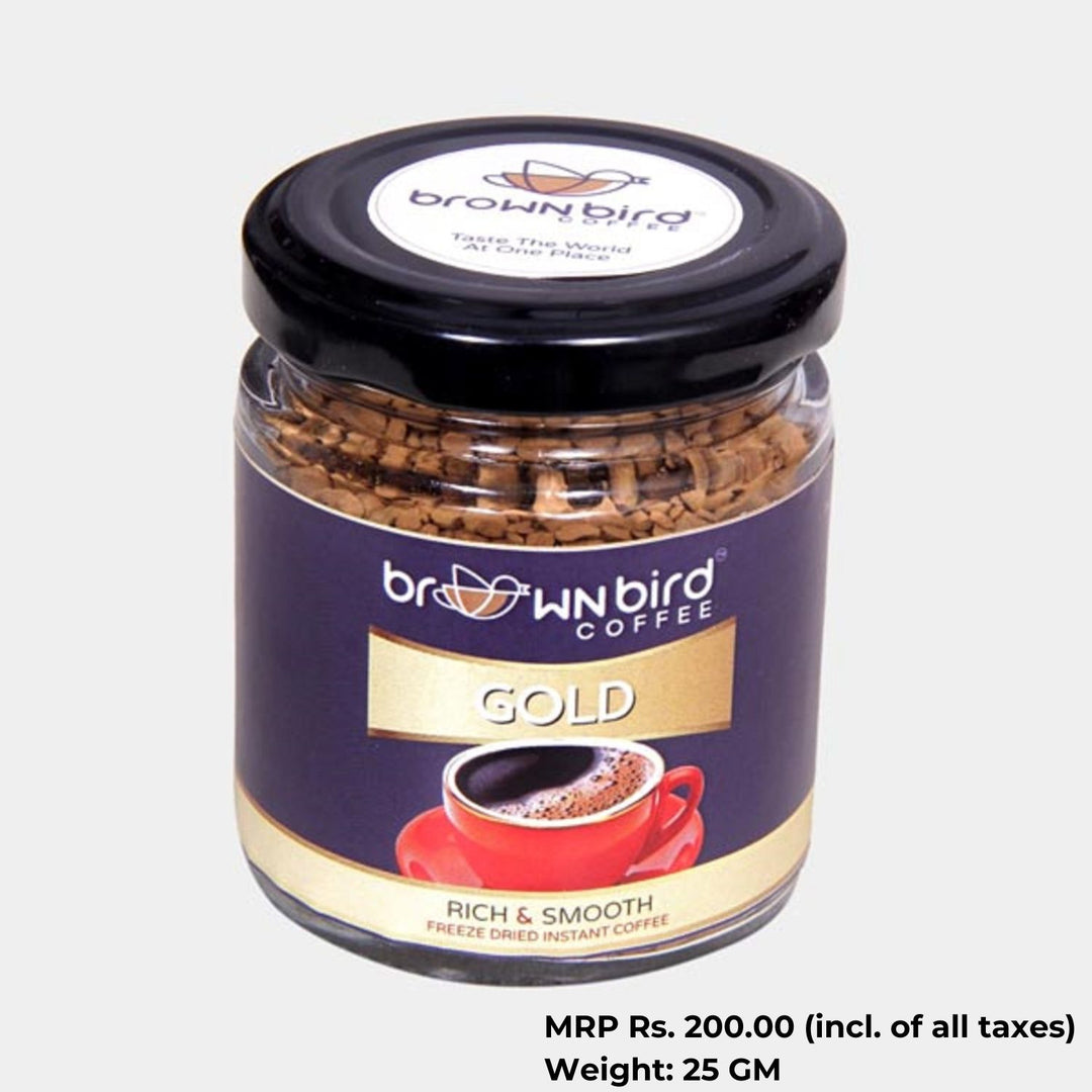 Gold Instant Coffee | Medium Roast | Freeze Dried | No Added Sugar & Colour