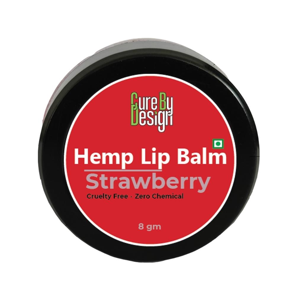 Hemp Lip Balm Strawberry | Hydrating | Plant Based | Zero Chemicals | 8 GM