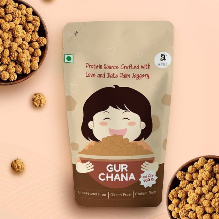 Gur Chana | 100% Organic | Tasty & Healthy Munching | Tasty | 100 GM