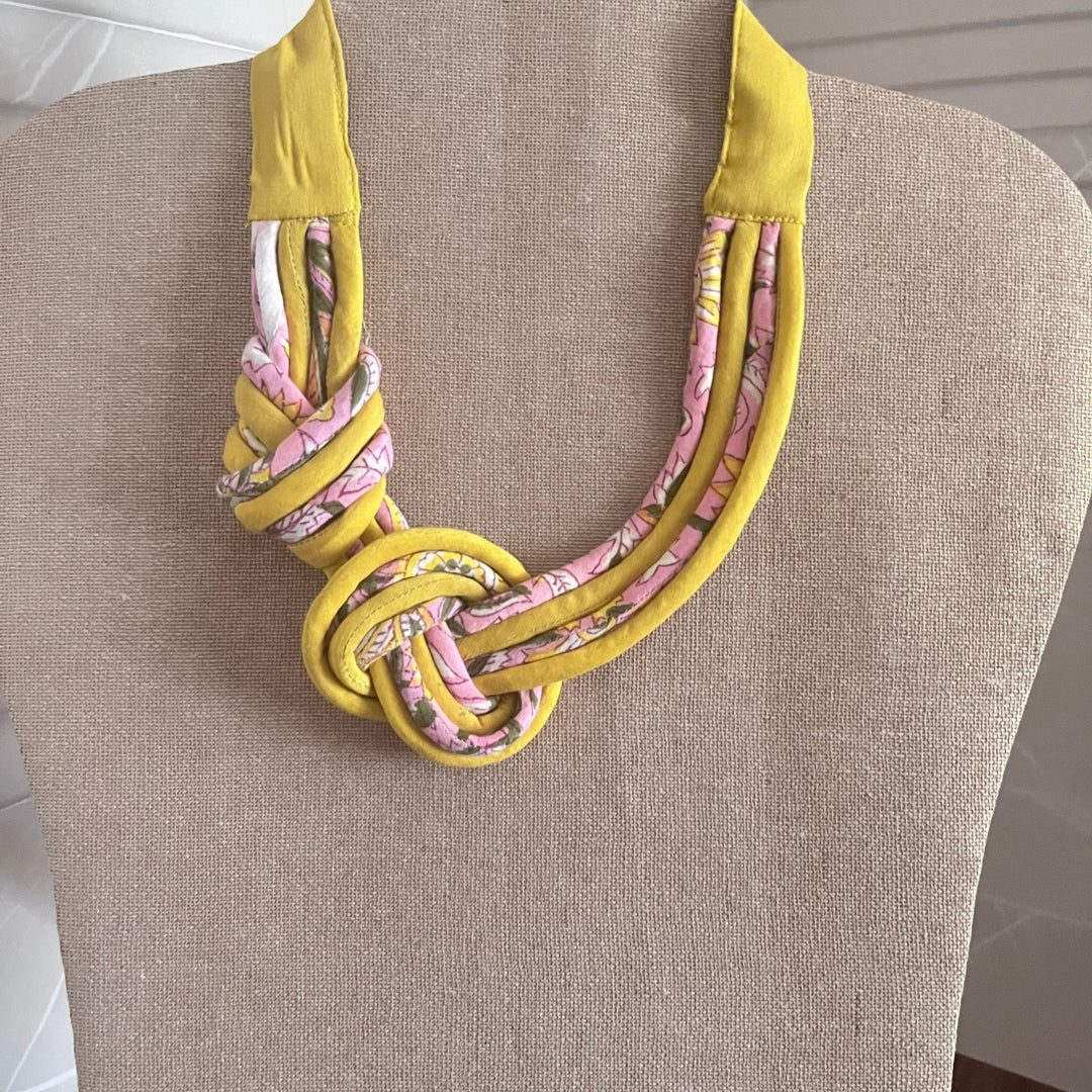 Modern Neckpiece For Women | Exquisite Design | Handcrafted Fabric Jewelry | Unique