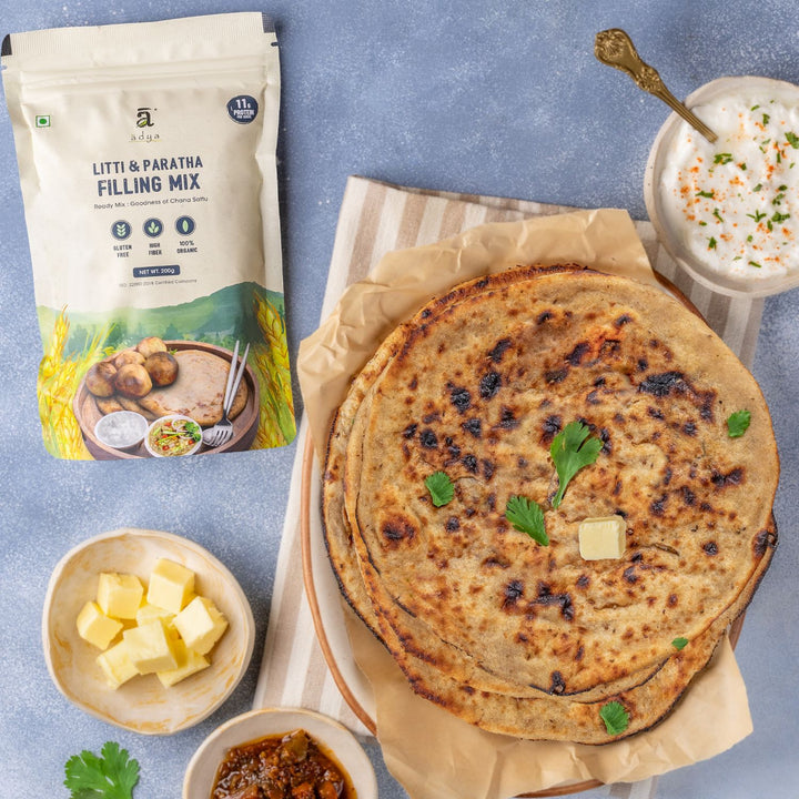 Litti & Paratha Filling Mix | Ready-To-Cook | Protein Rich | Organic | 200 GM