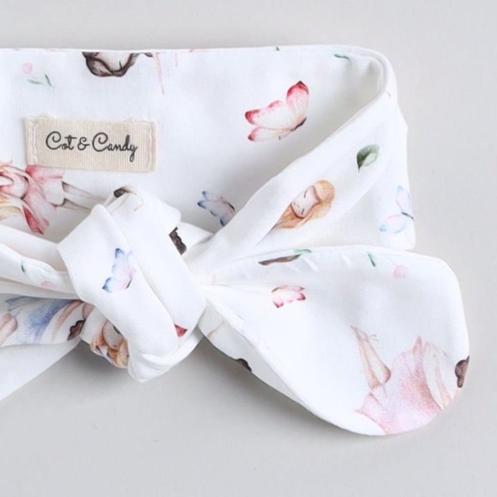 Fairytale Print Ultra Soft Baby Headband | 100% Cotton | Hair Accessory