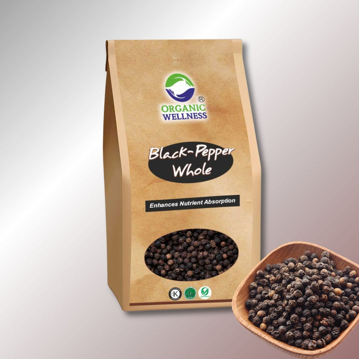 Aromatic Organic Black Pepper Whole | Enhances Nutrient Absorption | 75 GM