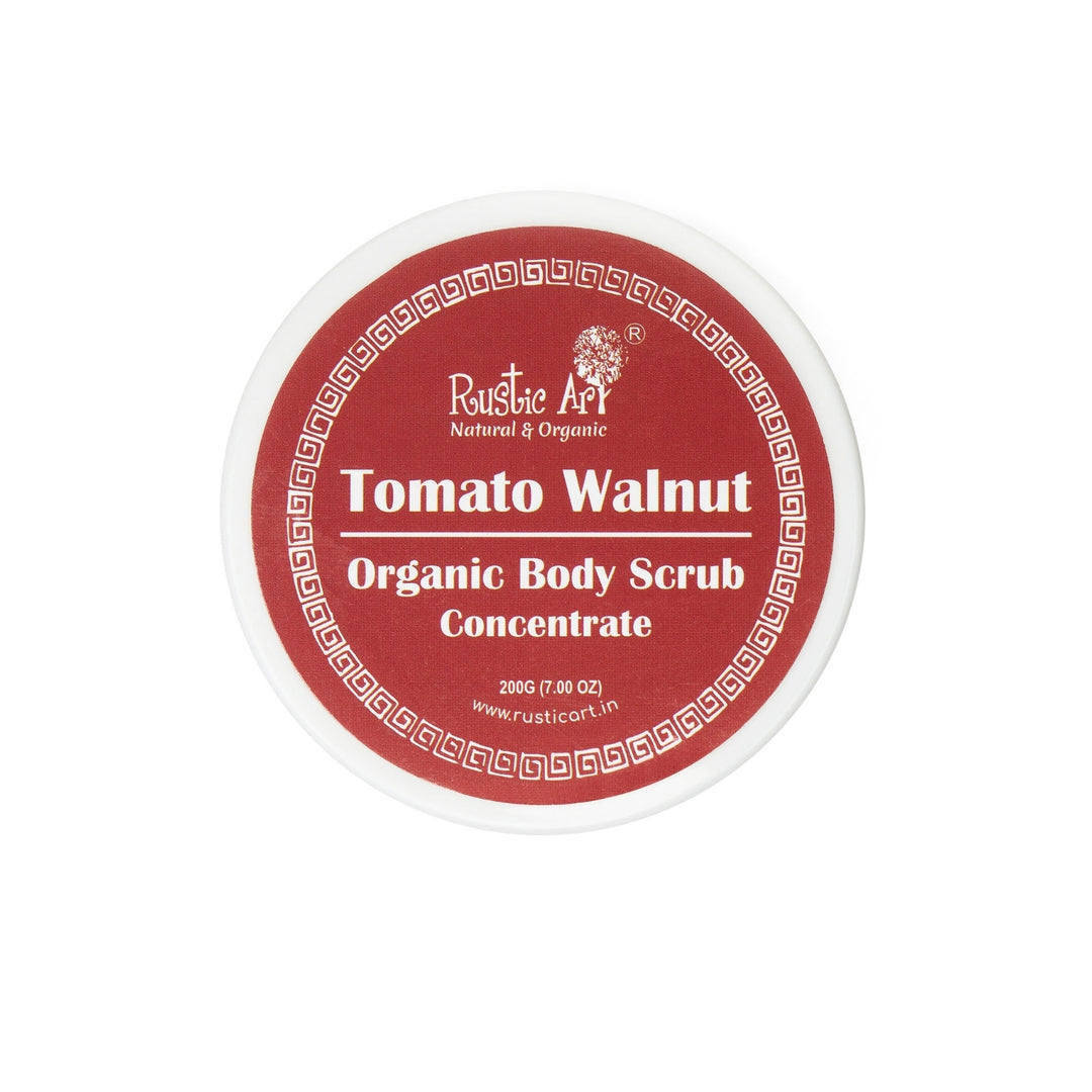 Tomato Walnut Body Scrub Concentrate | Gentle Exfoliator | Calm Fragrance