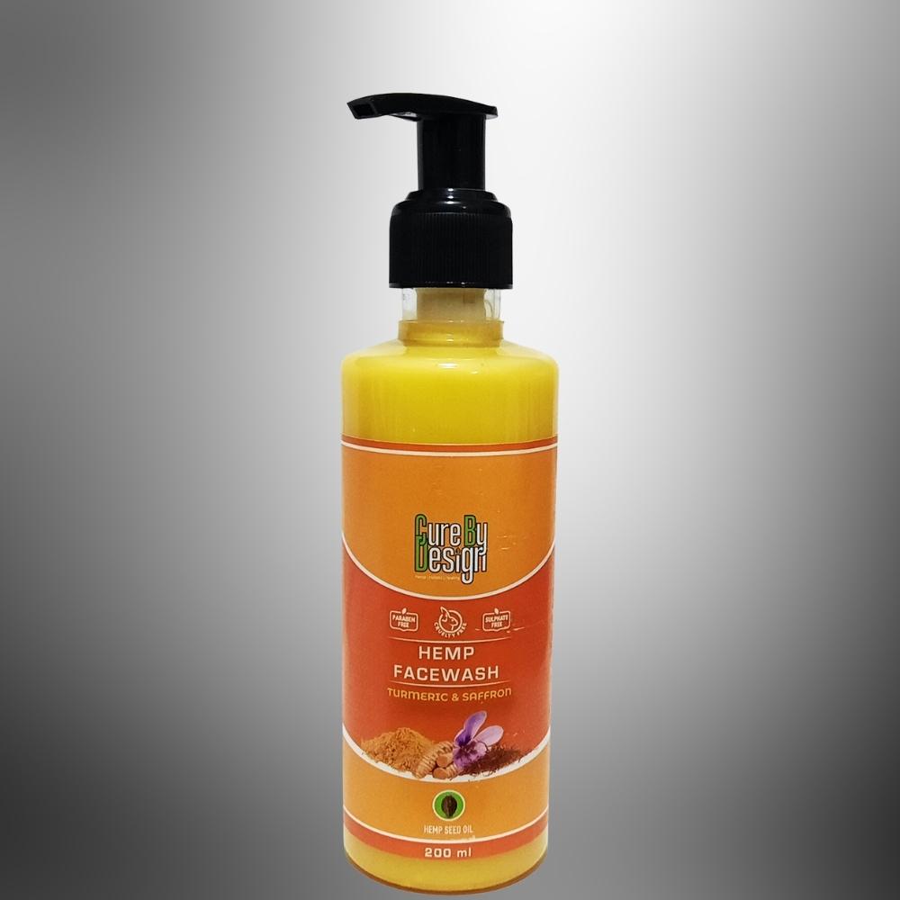 Hemp, Saffron & Turmeric Face Wash | Acne Control | Detoxifying | 200 ML