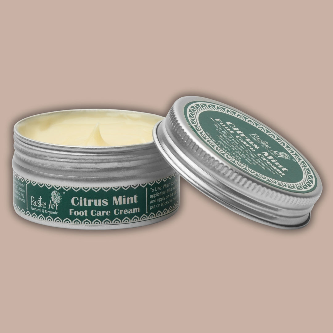 Citrus Mint Foot Care Cream | No Palm Oil | Sal and Kokum Butter | Organic-Natural | 30 GM